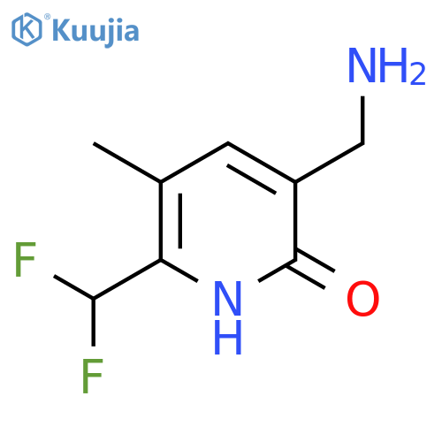 3-(Aminomethyl)-6-(difluoromethyl)-2-hydroxy-5-methylpyridine structure