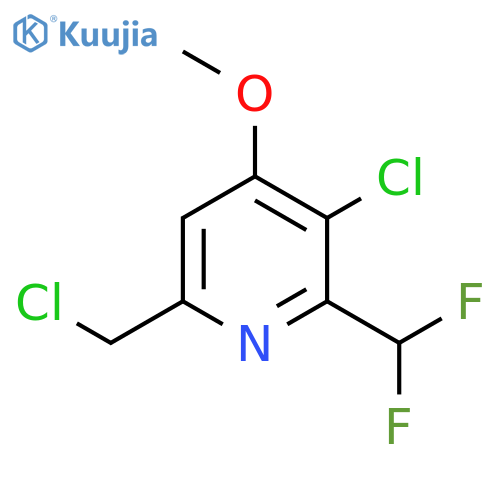 3-Chloro-6-(chloromethyl)-2-(difluoromethyl)-4-methoxypyridine structure
