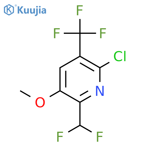 2-Chloro-6-(difluoromethyl)-5-methoxy-3-(trifluoromethyl)pyridine structure