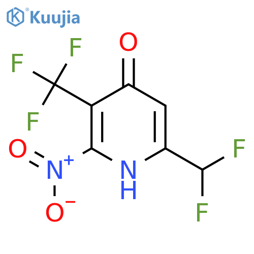 6-(Difluoromethyl)-4-hydroxy-2-nitro-3-(trifluoromethyl)pyridine structure