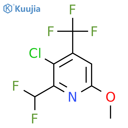 3-Chloro-2-(difluoromethyl)-6-methoxy-4-(trifluoromethyl)pyridine structure
