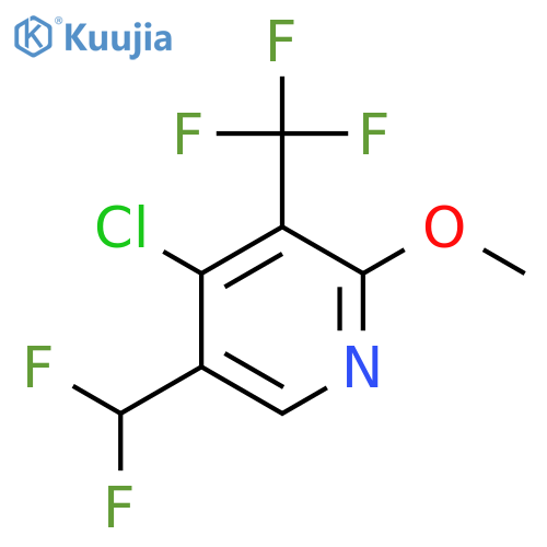 4-Chloro-5-(difluoromethyl)-2-methoxy-3-(trifluoromethyl)pyridine structure
