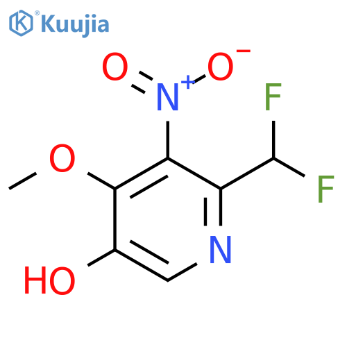 2-(Difluoromethyl)-5-hydroxy-4-methoxy-3-nitropyridine structure