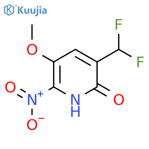 3-(Difluoromethyl)-2-hydroxy-5-methoxy-6-nitropyridine structure