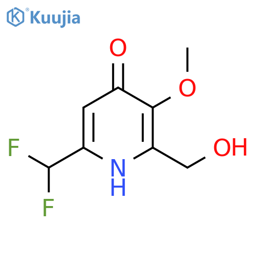 6-(Difluoromethyl)-4-hydroxy-3-methoxypyridine-2-methanol structure