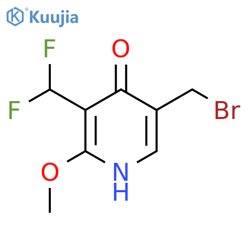 5-(Bromomethyl)-3-(difluoromethyl)-4-hydroxy-2-methoxypyridine structure