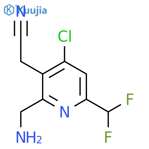 2-(Aminomethyl)-4-chloro-6-(difluoromethyl)pyridine-3-acetonitrile structure
