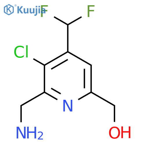 2-(Aminomethyl)-3-chloro-4-(difluoromethyl)pyridine-6-methanol structure