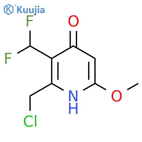 2-(Chloromethyl)-3-(difluoromethyl)-4-hydroxy-6-methoxypyridine structure