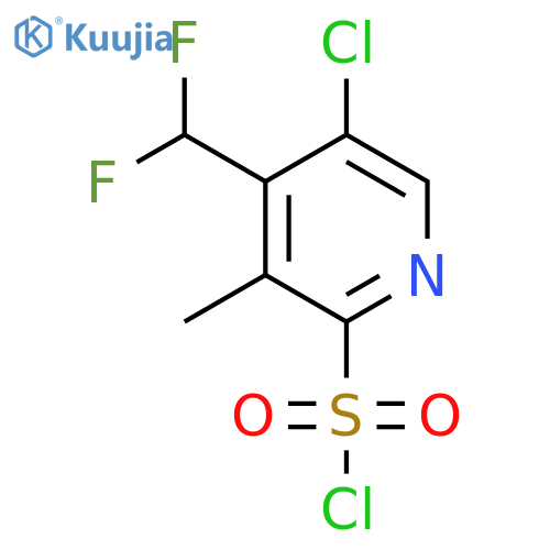 5-Chloro-4-(difluoromethyl)-3-methylpyridine-2-sulfonyl chloride structure