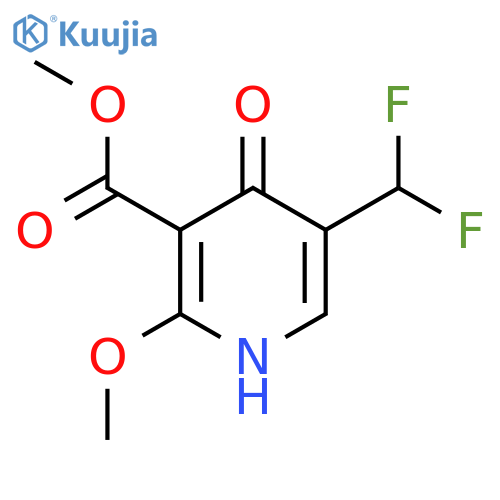Methyl 5-(difluoromethyl)-4-hydroxy-2-methoxypyridine-3-carboxylate structure