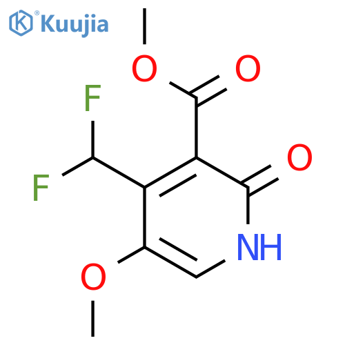 Methyl 4-(difluoromethyl)-2-hydroxy-5-methoxypyridine-3-carboxylate structure
