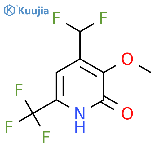 4-(Difluoromethyl)-2-hydroxy-3-methoxy-6-(trifluoromethyl)pyridine structure