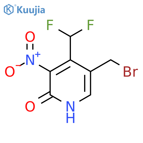 5-(Bromomethyl)-4-(difluoromethyl)-2-hydroxy-3-nitropyridine structure