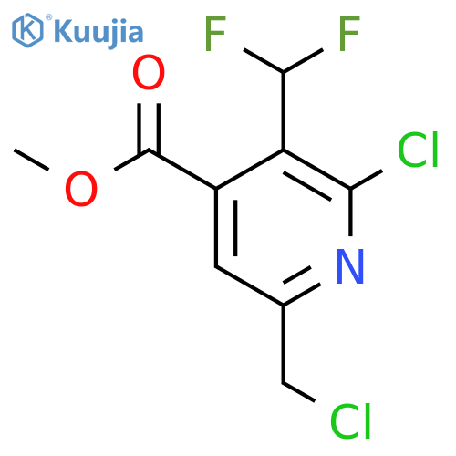 Methyl 2-chloro-6-(chloromethyl)-3-(difluoromethyl)pyridine-4-carboxylate structure