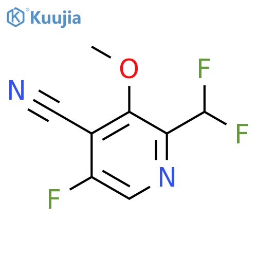 4-Cyano-2-(difluoromethyl)-5-fluoro-3-methoxypyridine structure