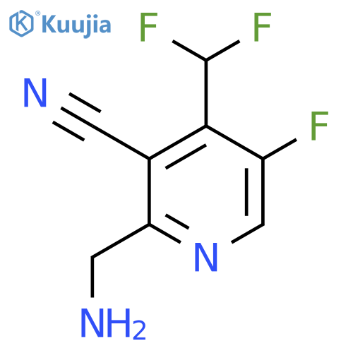 2-(Aminomethyl)-3-cyano-4-(difluoromethyl)-5-fluoropyridine structure
