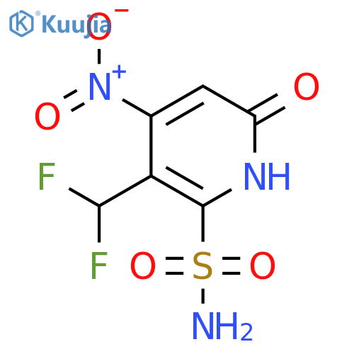 3-(Difluoromethyl)-6-hydroxy-4-nitropyridine-2-sulfonamide structure