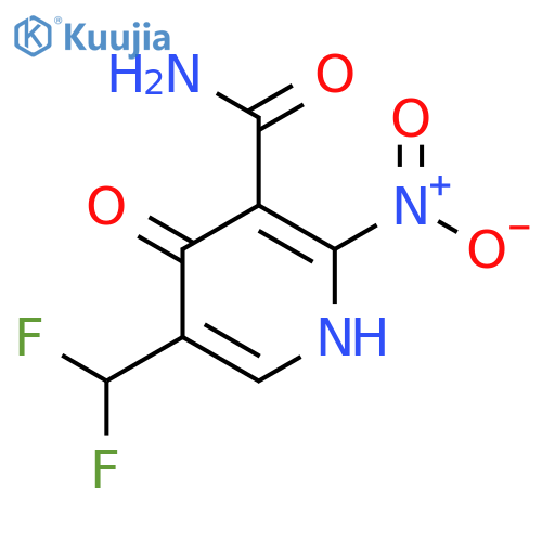 5-(Difluoromethyl)-4-hydroxy-2-nitropyridine-3-carboxamide structure