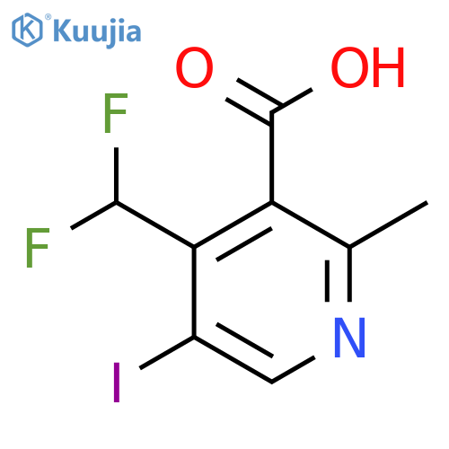 4-(Difluoromethyl)-5-iodo-2-methylpyridine-3-carboxylic acid structure