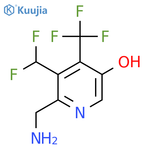 2-(Aminomethyl)-3-(difluoromethyl)-5-hydroxy-4-(trifluoromethyl)pyridine structure