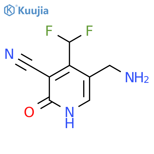 5-(Aminomethyl)-3-cyano-4-(difluoromethyl)-2-hydroxypyridine structure