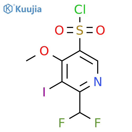 2-(Difluoromethyl)-3-iodo-4-methoxypyridine-5-sulfonyl chloride structure