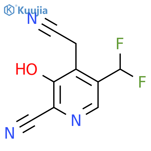 2-Cyano-5-(difluoromethyl)-3-hydroxypyridine-4-acetonitrile structure
