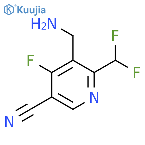 3-(Aminomethyl)-5-cyano-2-(difluoromethyl)-4-fluoropyridine structure