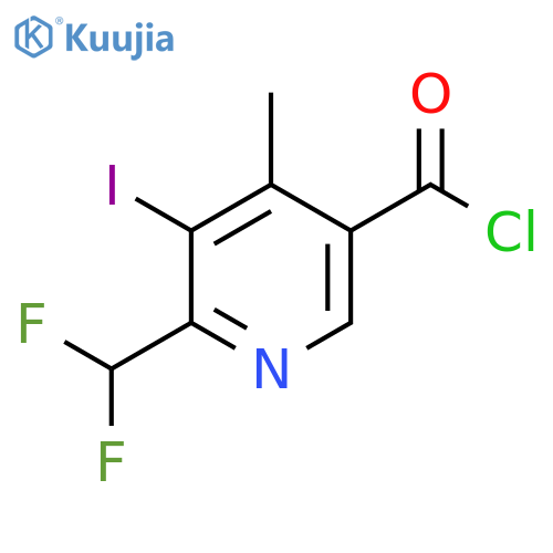 2-(Difluoromethyl)-3-iodo-4-methylpyridine-5-carbonyl chloride structure