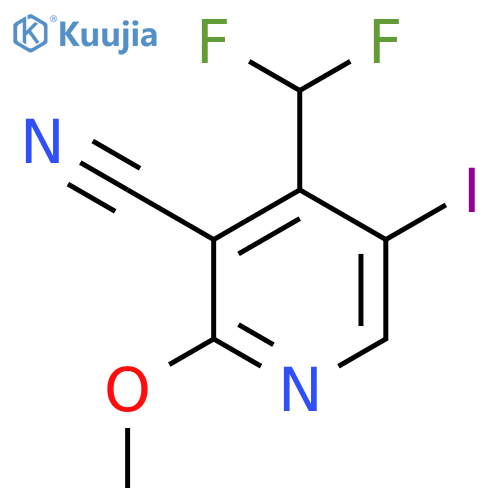 3-Cyano-4-(difluoromethyl)-5-iodo-2-methoxypyridine structure
