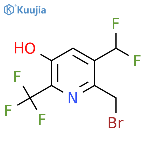 2-(Bromomethyl)-3-(difluoromethyl)-5-hydroxy-6-(trifluoromethyl)pyridine structure