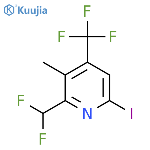 2-(Difluoromethyl)-6-iodo-3-methyl-4-(trifluoromethyl)pyridine structure