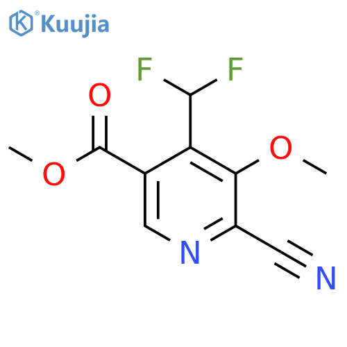 Methyl 2-cyano-4-(difluoromethyl)-3-methoxypyridine-5-carboxylate structure