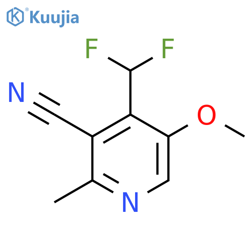 3-Cyano-4-(difluoromethyl)-5-methoxy-2-methylpyridine structure