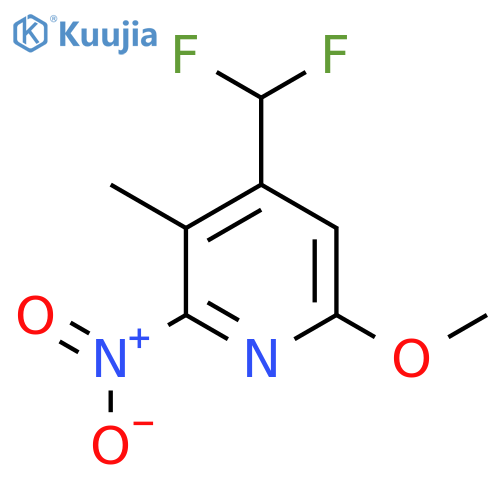 4-(Difluoromethyl)-6-methoxy-3-methyl-2-nitropyridine structure