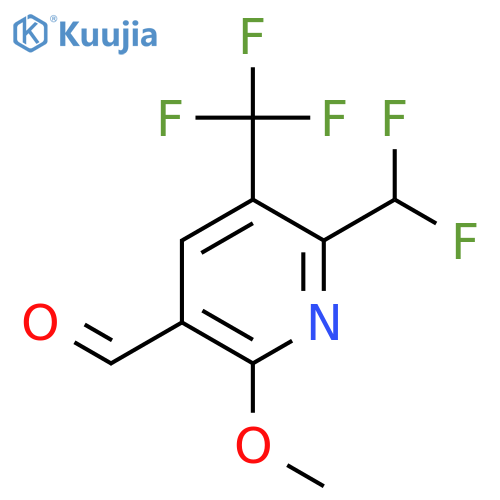 2-(Difluoromethyl)-6-methoxy-3-(trifluoromethyl)pyridine-5-carboxaldehyde structure