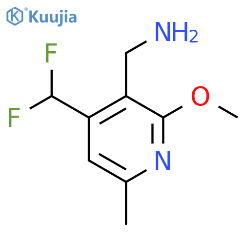 3-(Aminomethyl)-4-(difluoromethyl)-2-methoxy-6-methylpyridine structure