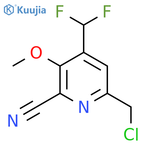6-(Chloromethyl)-2-cyano-4-(difluoromethyl)-3-methoxypyridine structure
