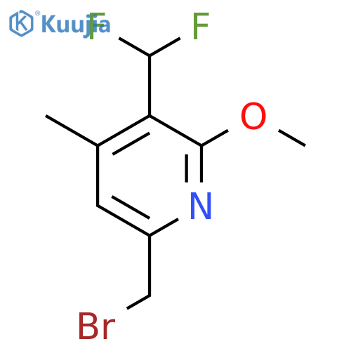 6-(Bromomethyl)-3-(difluoromethyl)-2-methoxy-4-methylpyridine structure