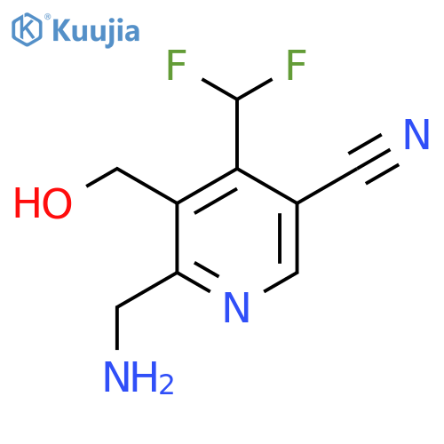 2-(Aminomethyl)-5-cyano-4-(difluoromethyl)pyridine-3-methanol structure