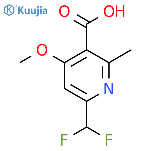 6-(Difluoromethyl)-4-methoxy-2-methylpyridine-3-carboxylic acid structure