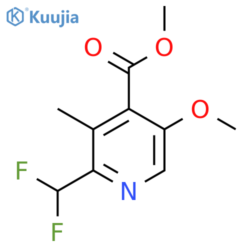 Methyl 2-(difluoromethyl)-5-methoxy-3-methylpyridine-4-carboxylate structure