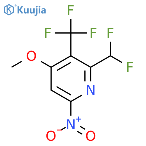 2-(Difluoromethyl)-4-methoxy-6-nitro-3-(trifluoromethyl)pyridine structure