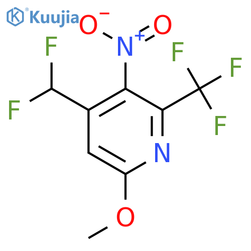 4-(Difluoromethyl)-6-methoxy-3-nitro-2-(trifluoromethyl)pyridine structure