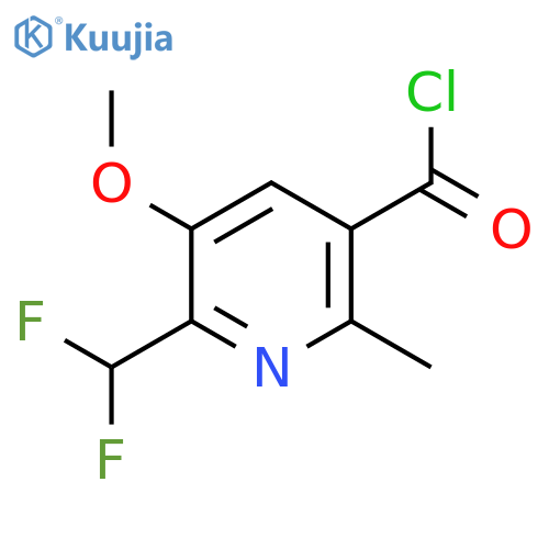 2-(Difluoromethyl)-3-methoxy-6-methylpyridine-5-carbonyl chloride structure