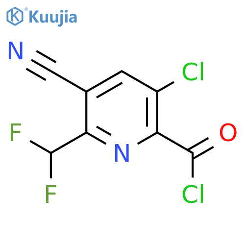 3-Chloro-5-cyano-6-(difluoromethyl)pyridine-2-carbonyl chloride structure