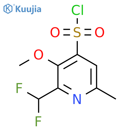 2-(Difluoromethyl)-3-methoxy-6-methylpyridine-4-sulfonyl chloride structure