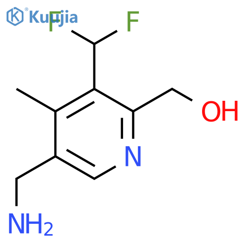 5-(Aminomethyl)-3-(difluoromethyl)-4-methylpyridine-2-methanol structure