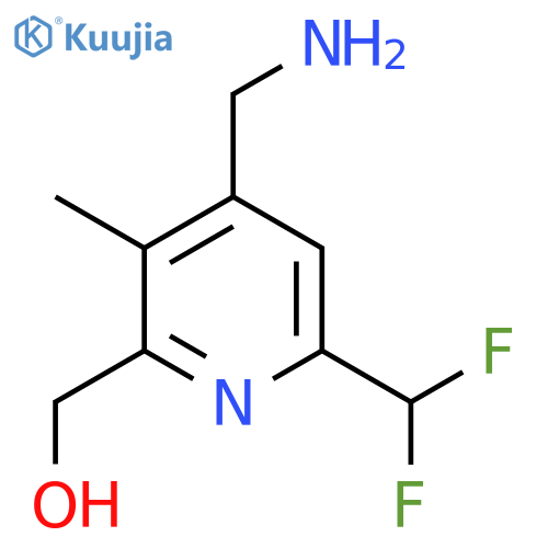 4-(Aminomethyl)-6-(difluoromethyl)-3-methylpyridine-2-methanol structure